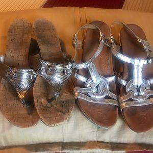 2 pairs of sandals